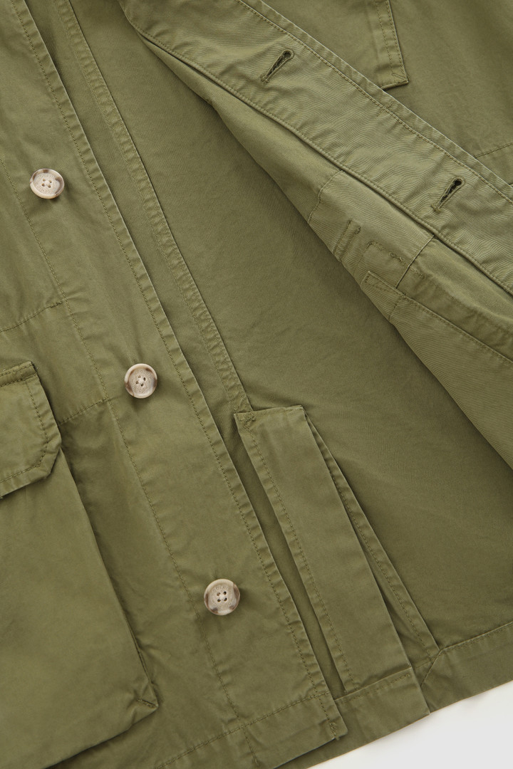 Crew Field Jacket in Soft Garment-Dyed Cotton Green photo 11 | Woolrich