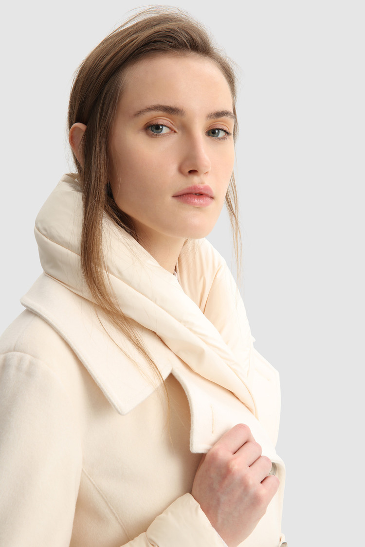 Trench-coat Kuna en laine mélangée italienne avec ceinture