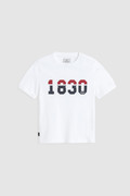 Heritage-T-Shirt mit 1830-Grafikdruck für Jungen