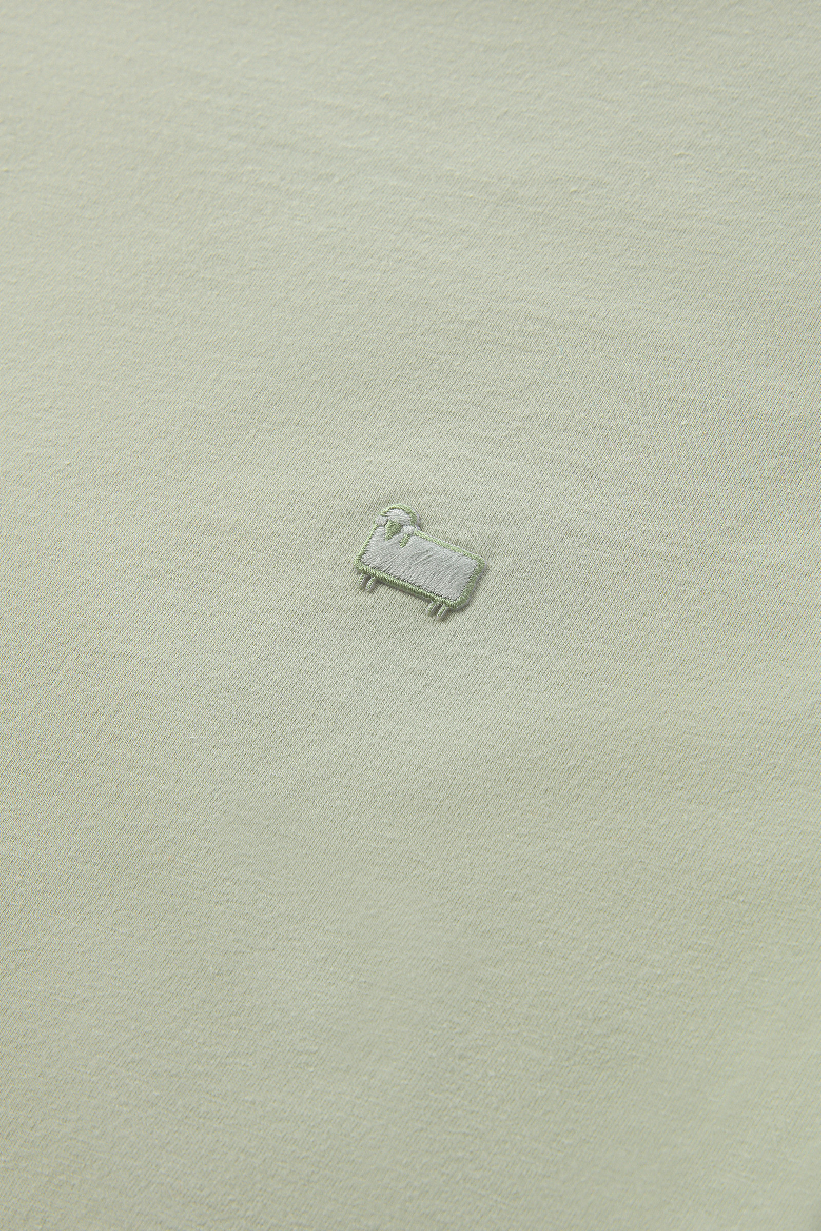 T-shirt en coton avec logo vert photo 7 | Woolrich