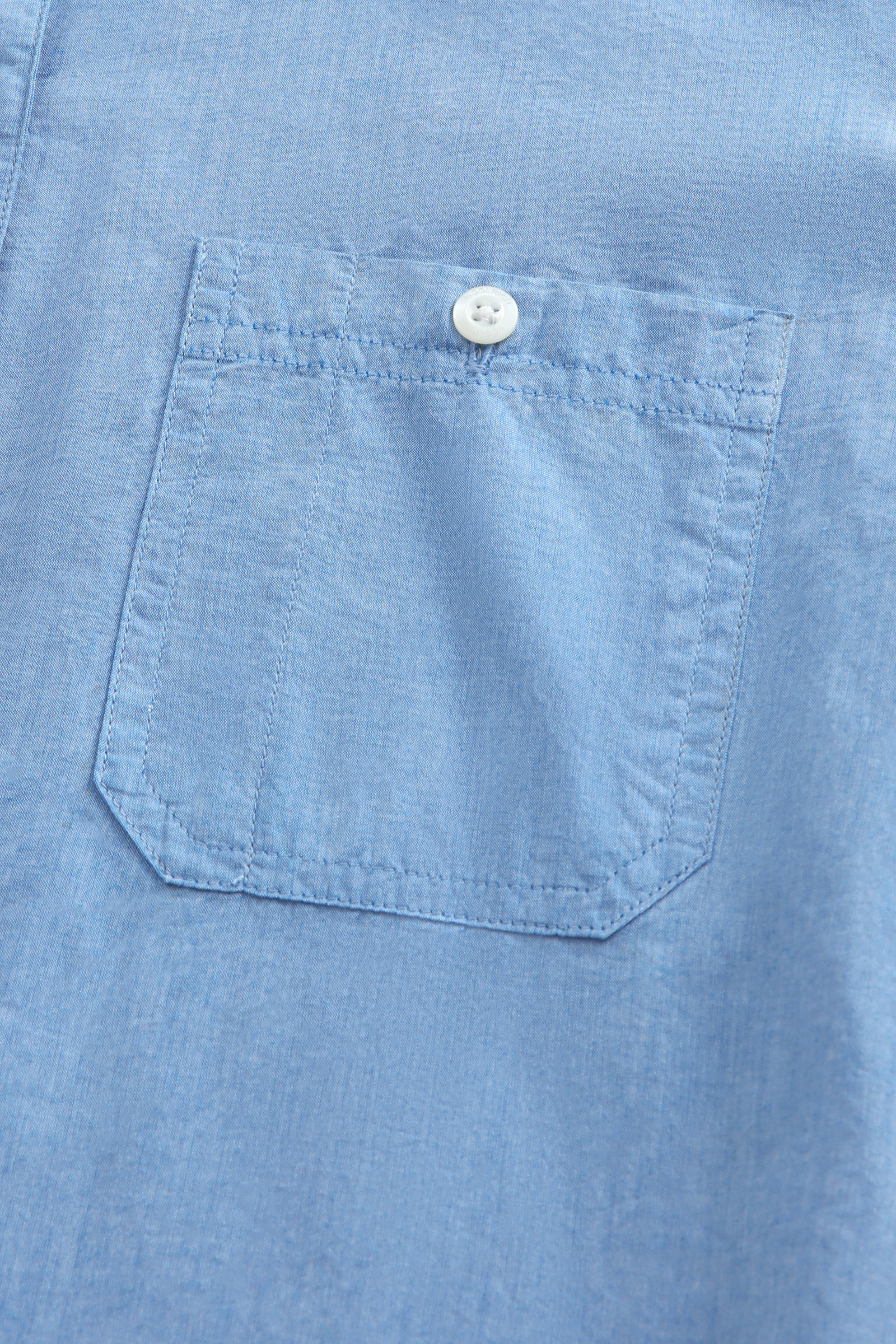 Chambray Shirt with Ruffle Trims Blue photo 6 | Woolrich