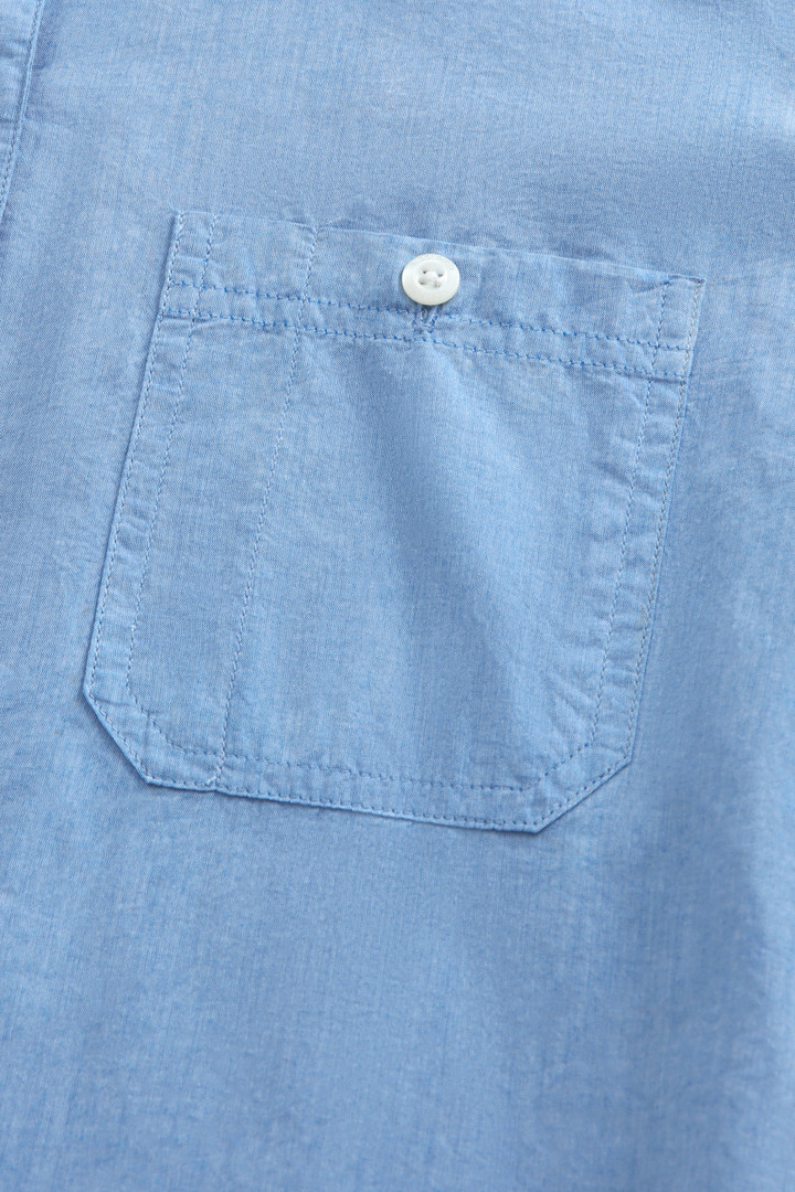 Chambray Shirt with Ruffle Trims Blue photo 6 | Woolrich
