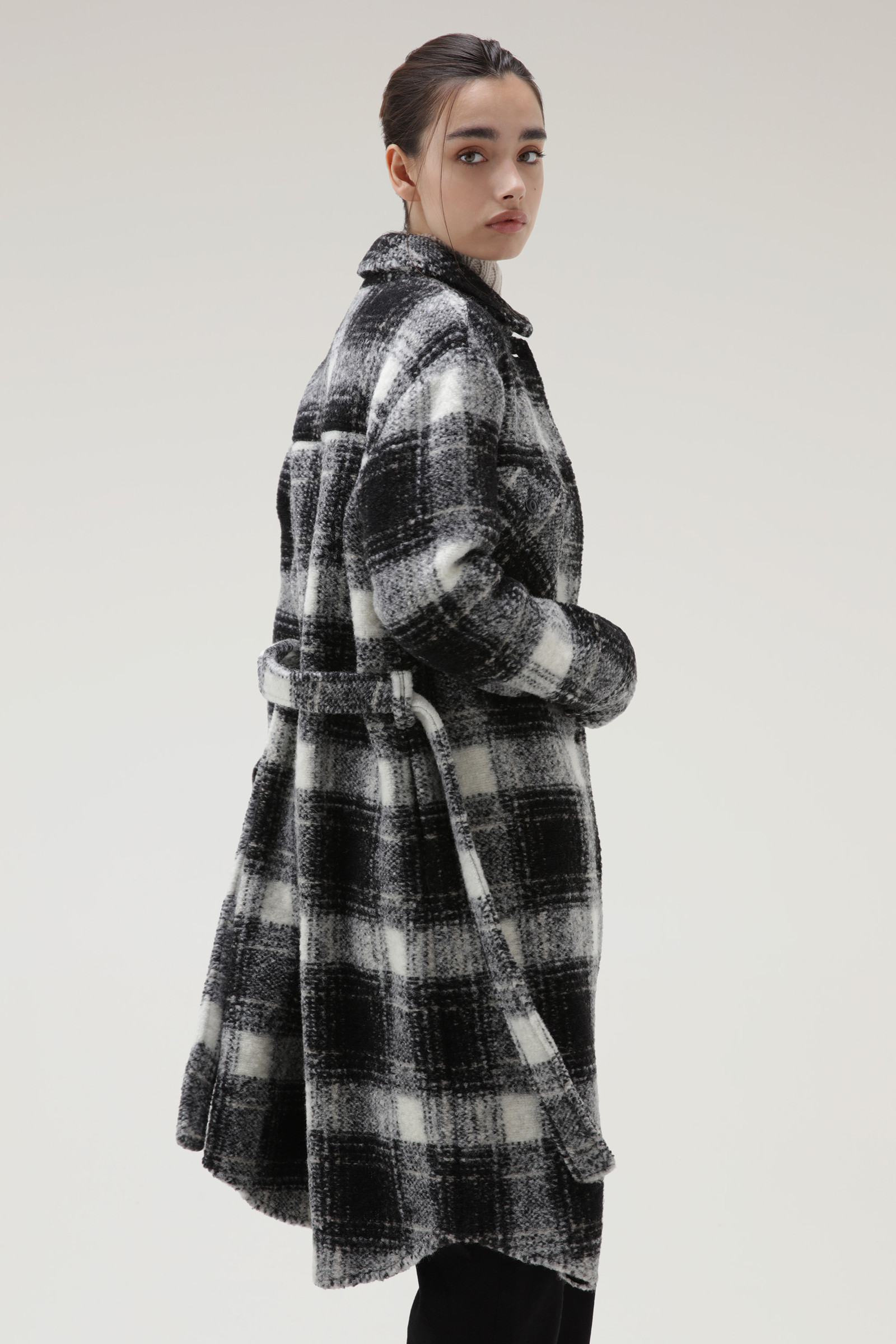 Gentry Wool Blend Coat Black | Woolrich USA