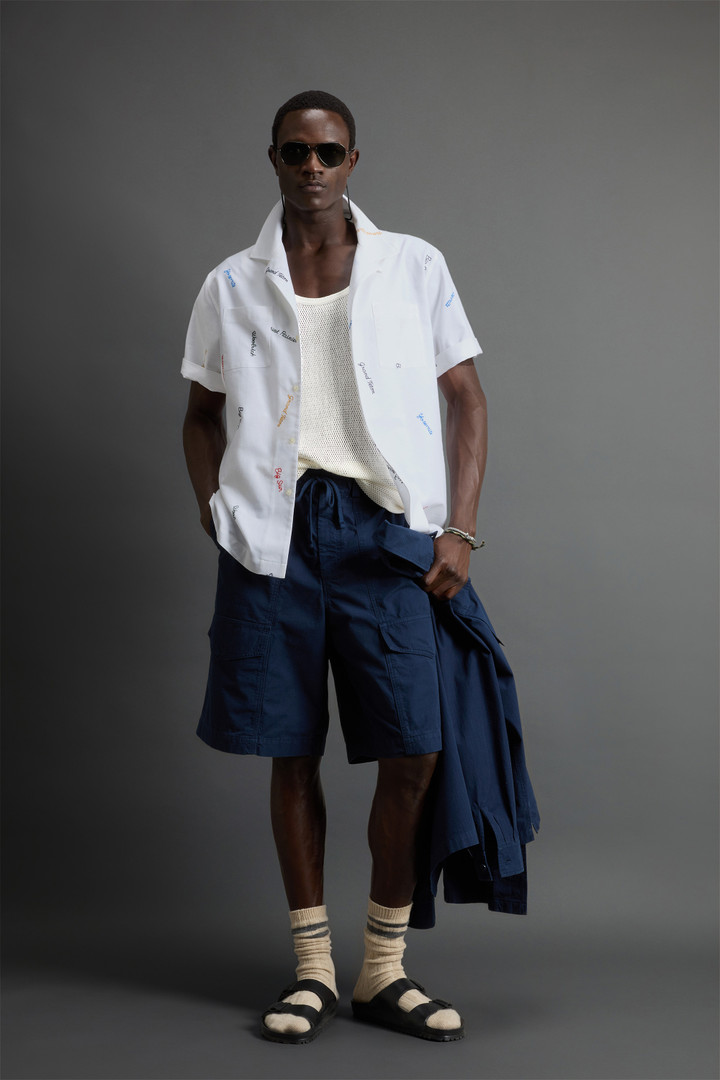 Pure Cotton Shirt with Embroidery by Todd Snyder White photo 2 | Woolrich