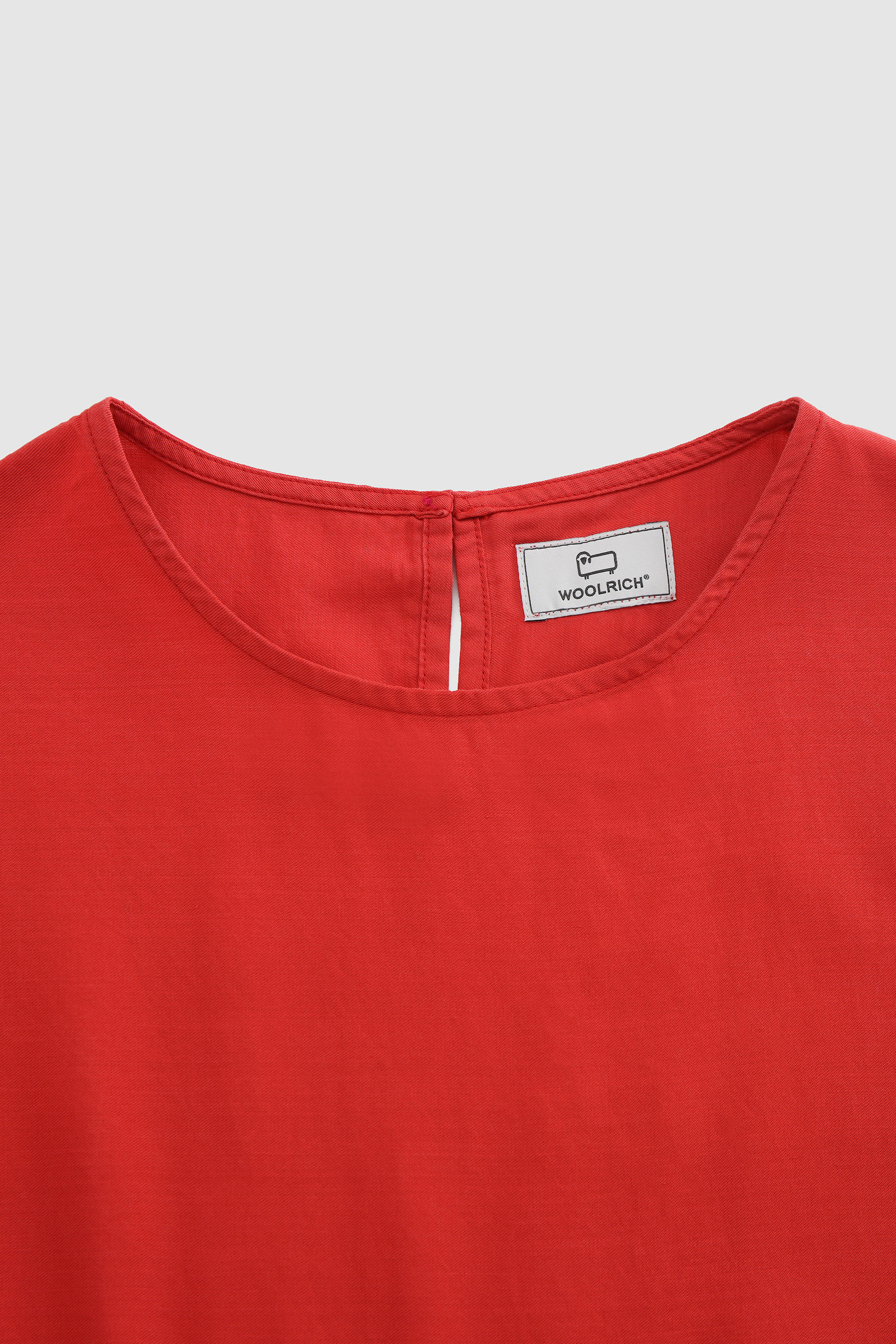 Robe longue à manches courtes pour fille rouge photo 3 | Woolrich