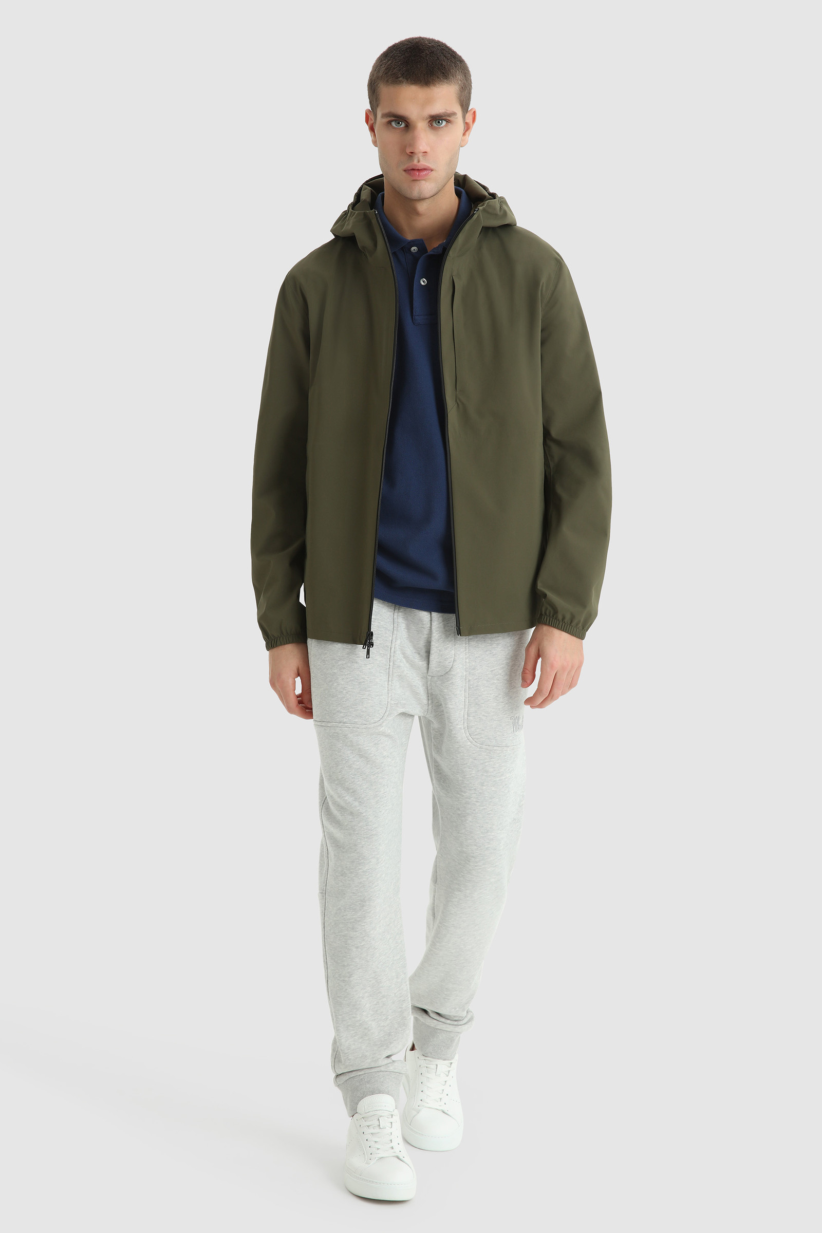 Pacific two-layer waterproof ultralight jacket Green photo 2 | Woolrich