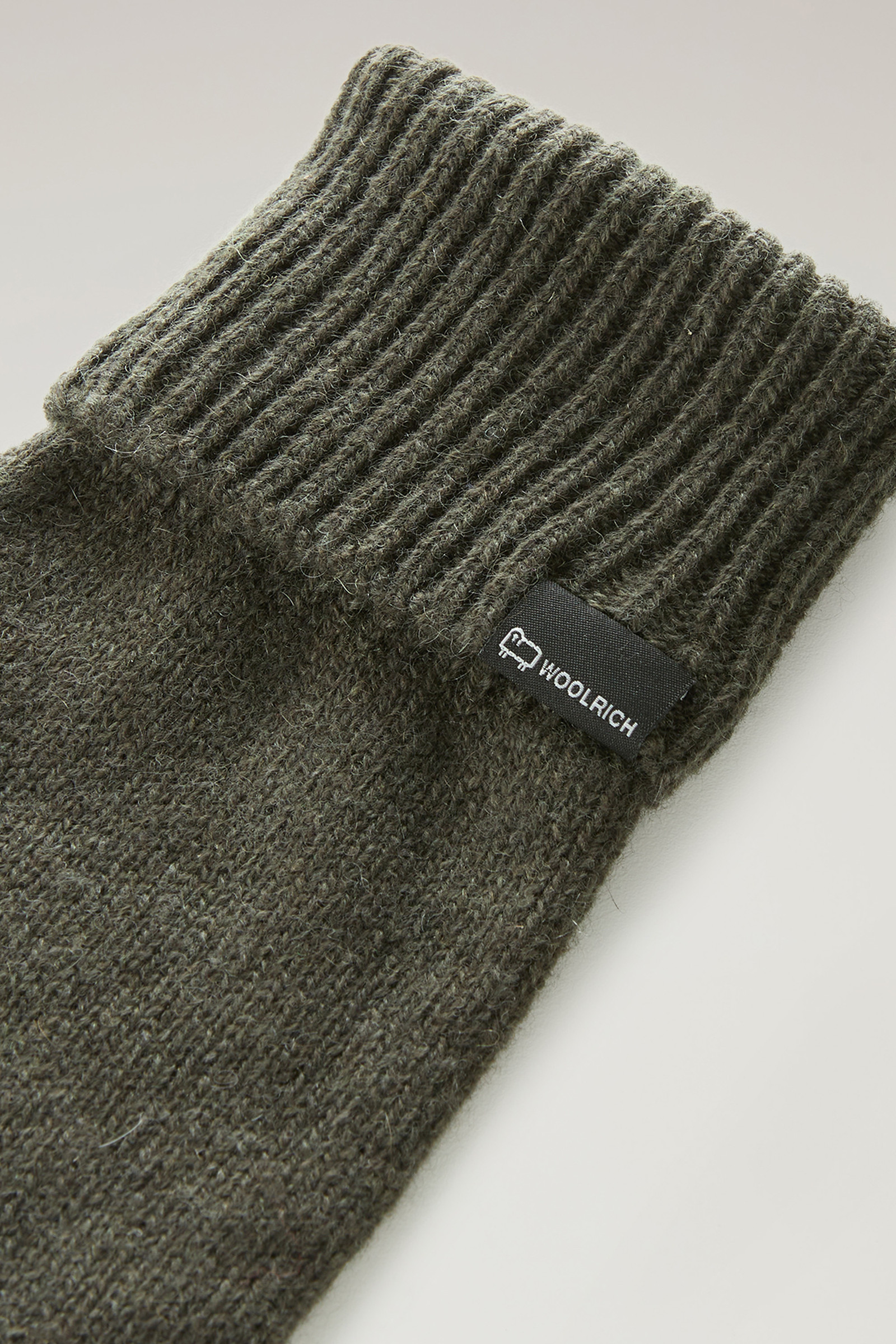Guanti in puro cashmere verde photo 3 | Woolrich
