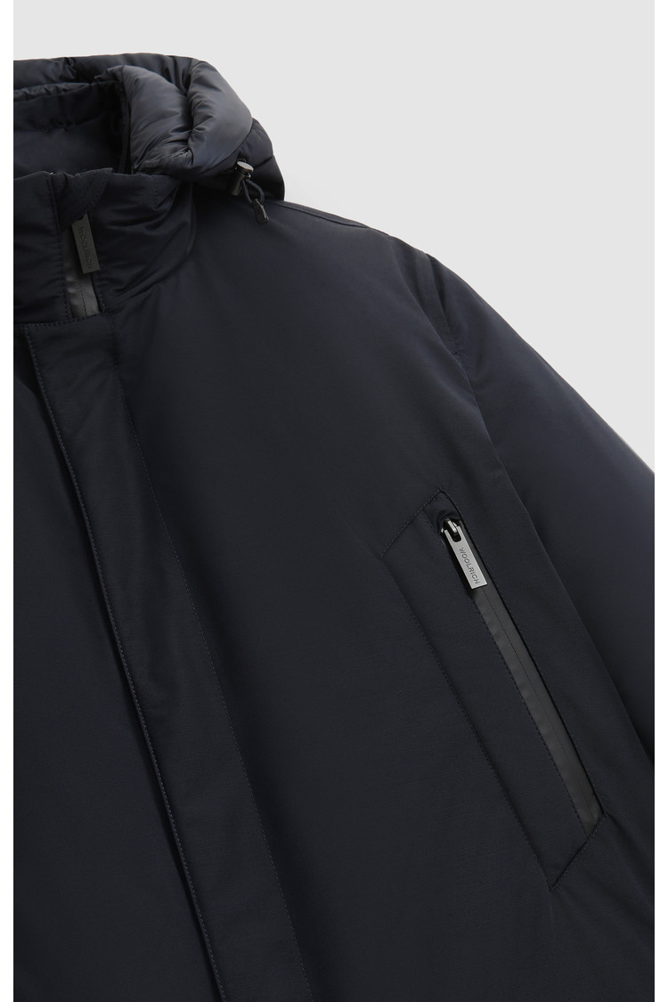 Polarguard Parka in mixed nylon and Italian wool
