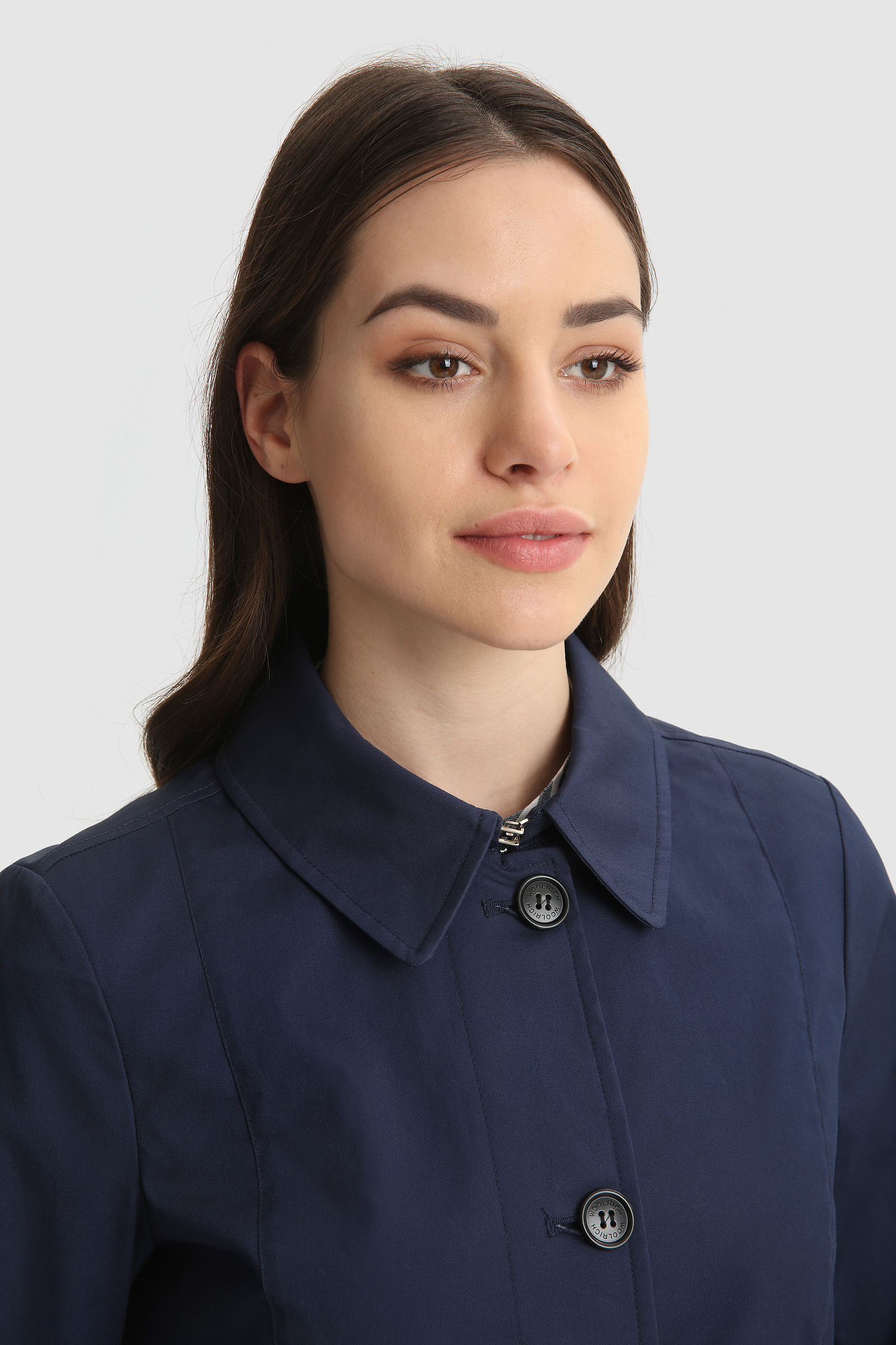 Jessamine Belted Trench Coat Blue photo 5 | Woolrich
