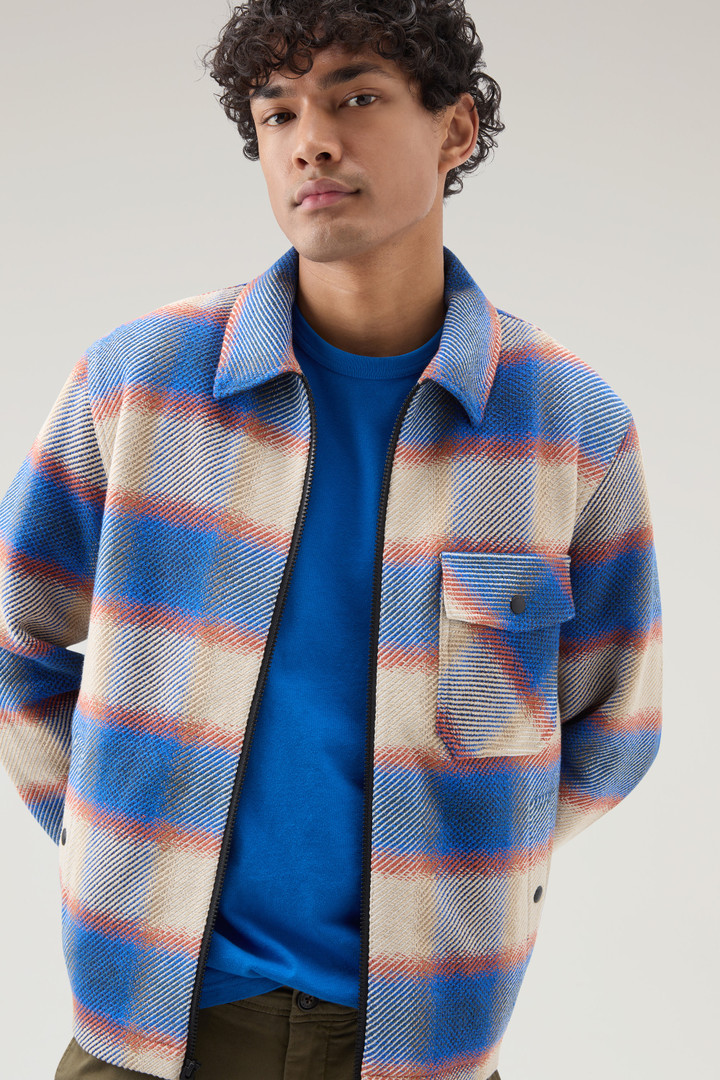 Shirt Jacket in Manteco Recycled Cotton Blend Blue photo 4 | Woolrich