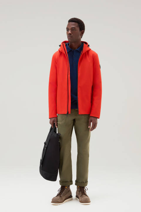 Pacific Jacket in Tech Softshell Orange | Woolrich