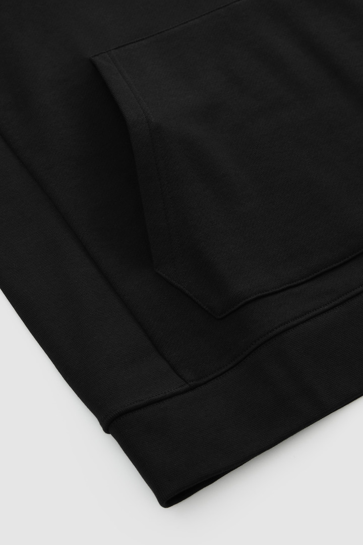 Sweat à capuche avec imprimé au dos noir photo 9 | Woolrich