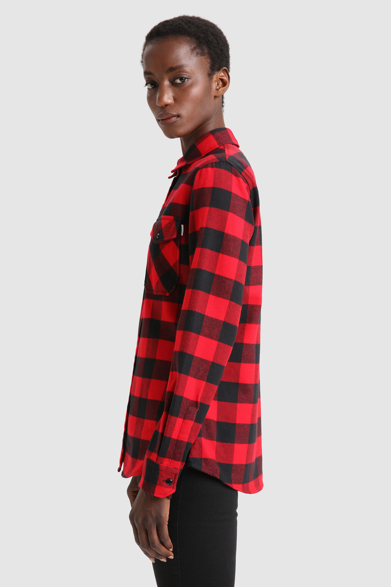 Pemberton overhemd met Buffalo Check-patroon Rood photo 3 | Woolrich