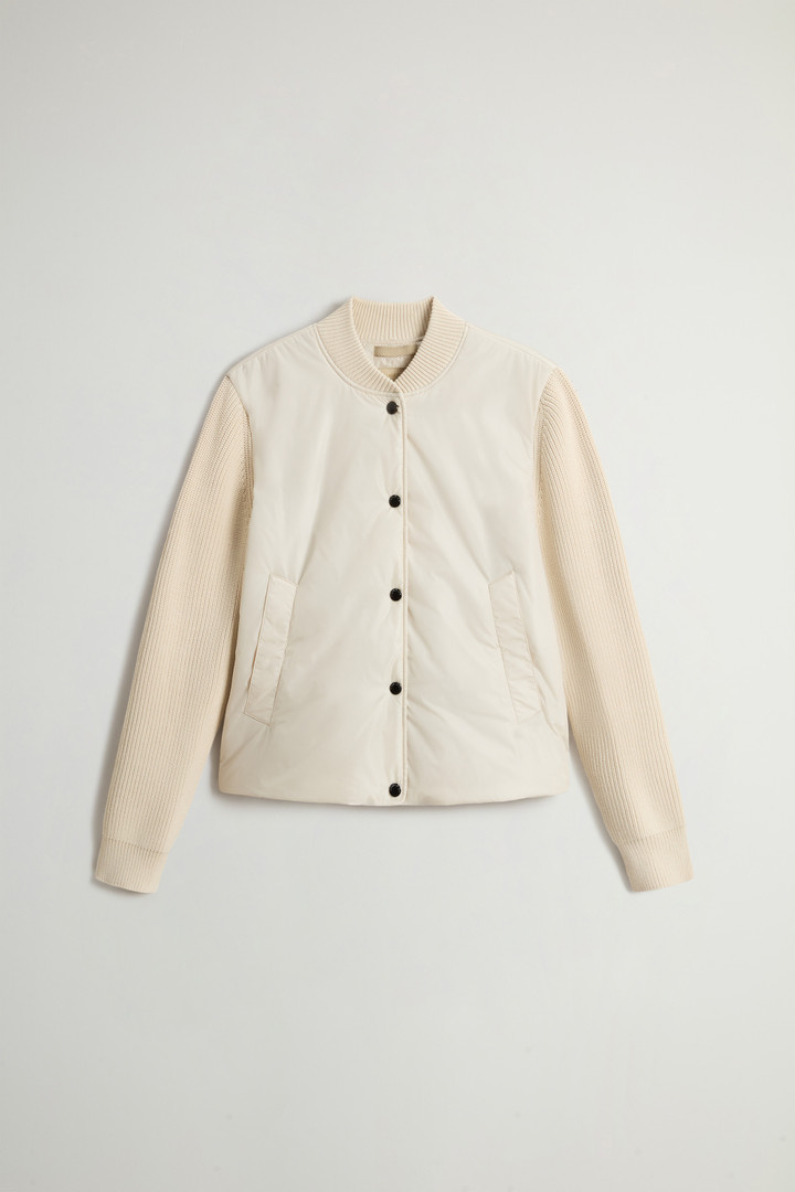 Nylon Hybrid Bomber White photo 5 | Woolrich
