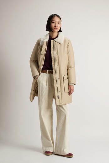 Upstate Parka in Ramar Cloth Beige | Woolrich