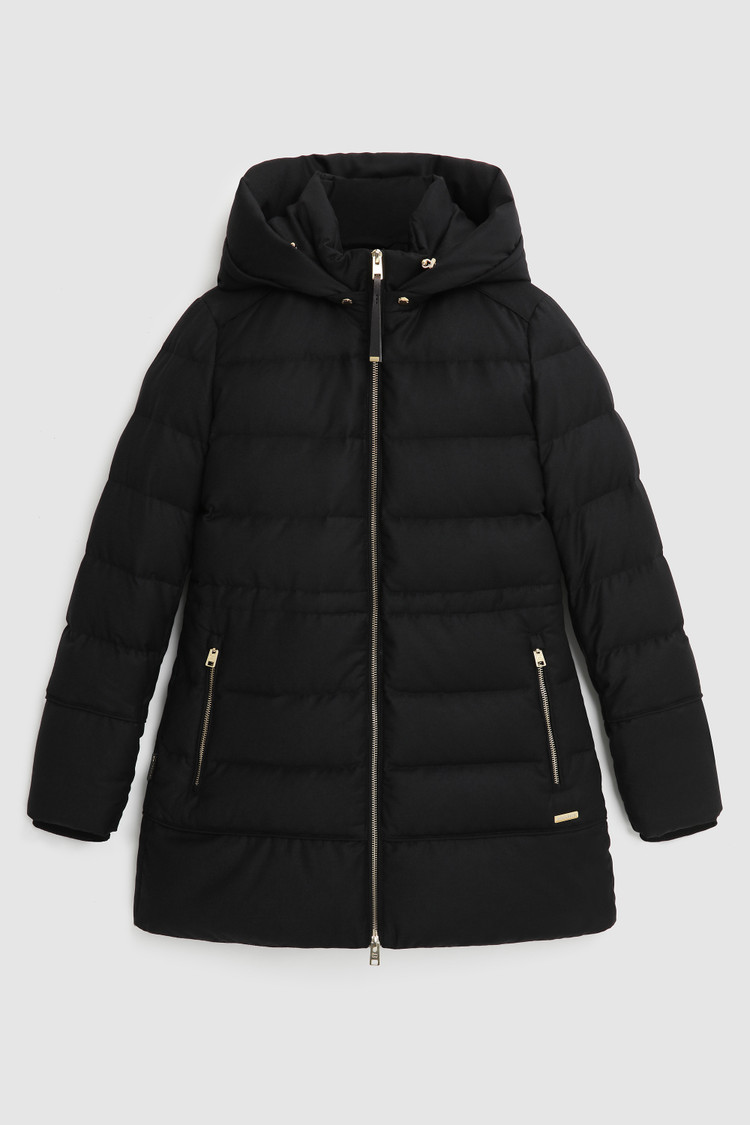 Parka Luxury en soie et laine vierge italienne