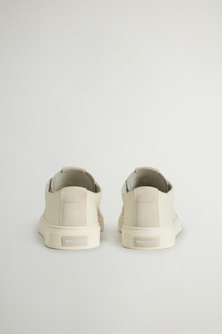 Cloud Court Tumbled Leather Sneakers White photo 3 | Woolrich