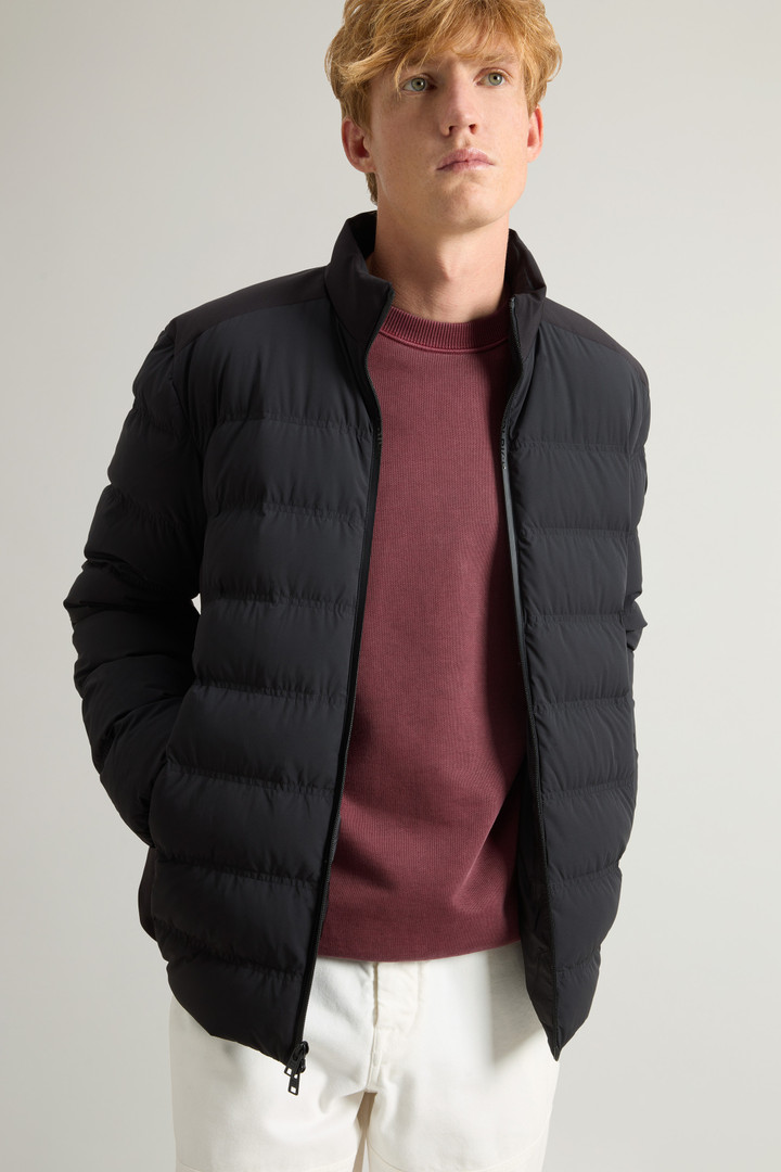 Bering Down Jacket in Stretch Nylon Black photo 4 | Woolrich