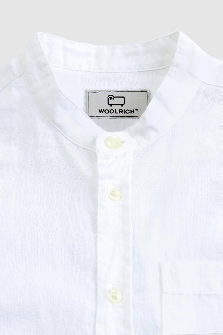 Camisa de mezcla de lino de niño blanco photo 3 | Woolrich