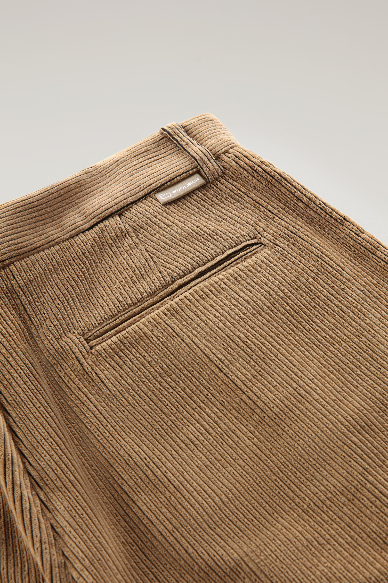 Sand Pleated County Corduroy Pants