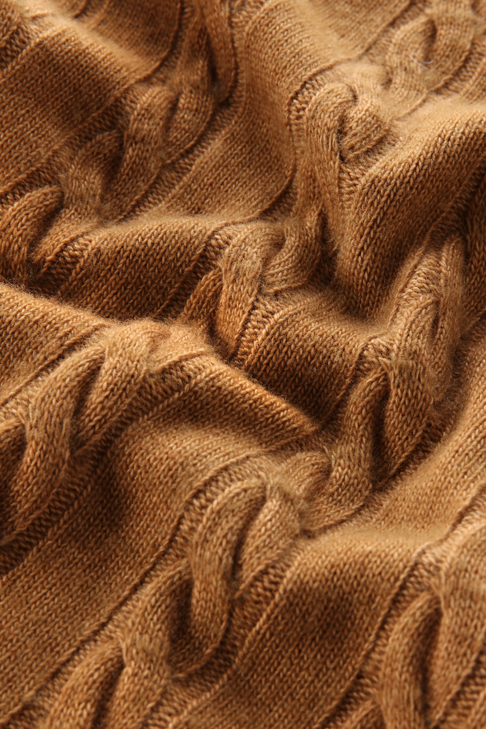 Garment-dyed Cable-knit Skirt Brown photo 6 | Woolrich