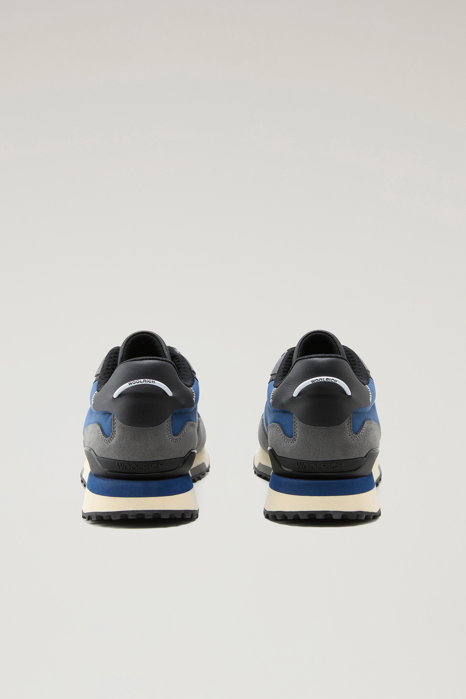 Retro Sneakers in pelle con dettagli in nylon grigio photo 3 | Woolrich