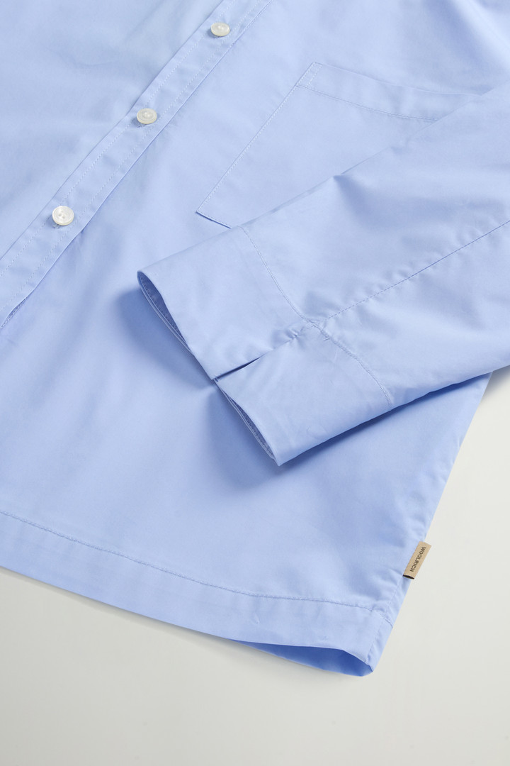 Shirt in Pure Cotton Poplin Blue photo 7 | Woolrich