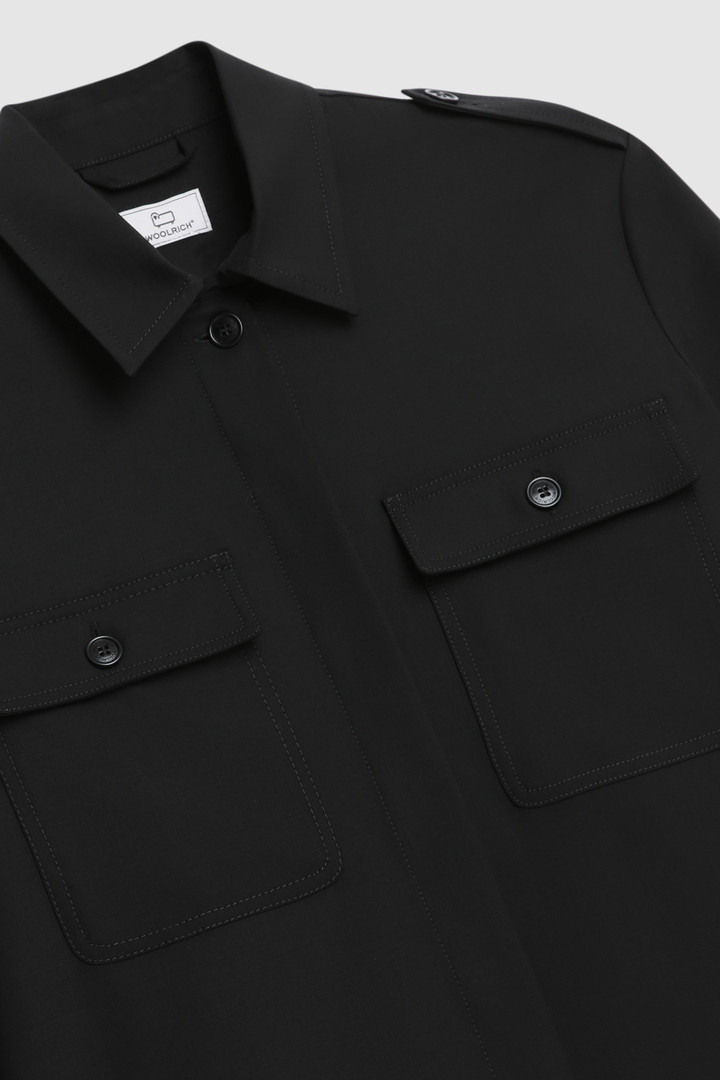 Merino koel wollen overshirt