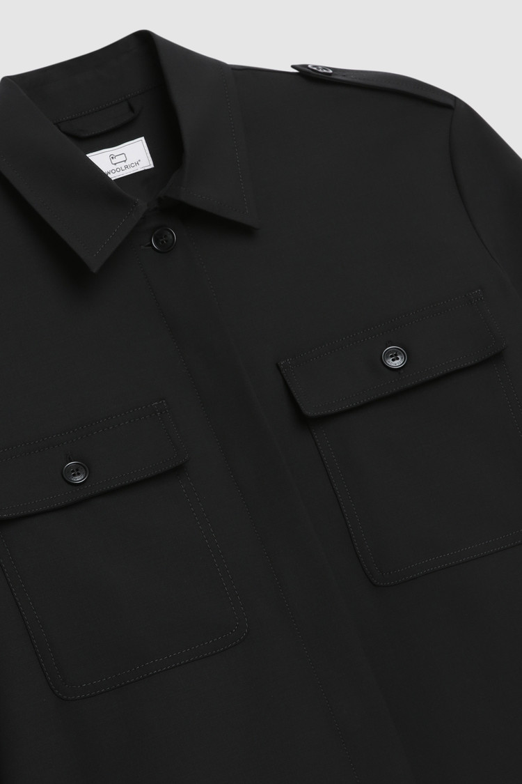 Merino koel wollen overshirt