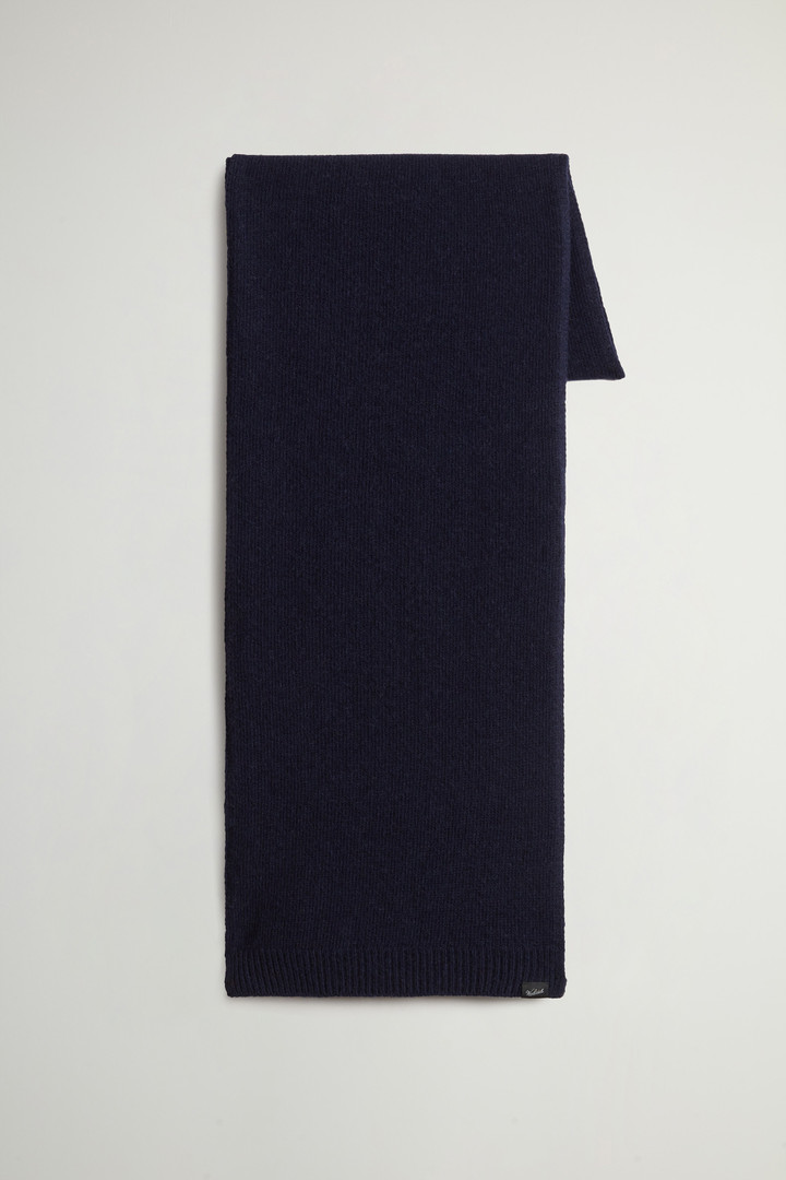 Merino Virgin Wool-Blend Scarf Blue photo 1 | Woolrich