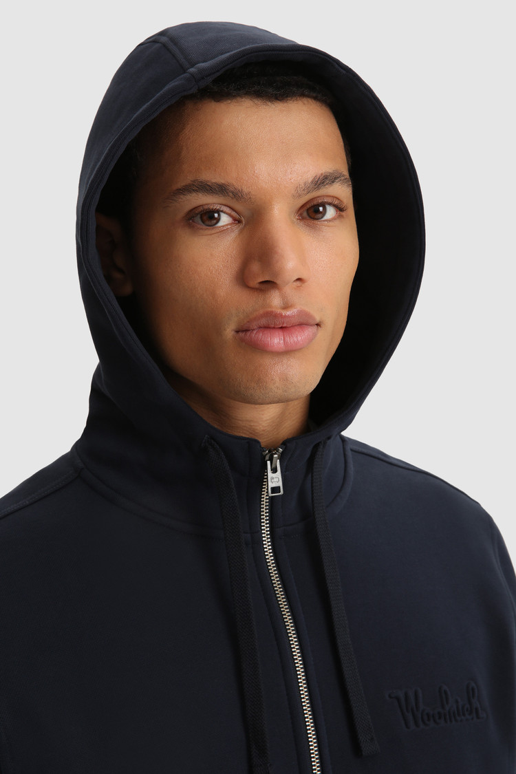 Luxe hoody met volledige rits