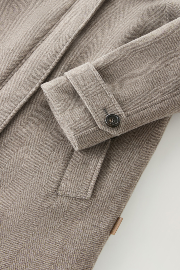 Pure Virgin Wool Coat Crafted with a Loro Piana Fabric Gray photo 4 | Woolrich