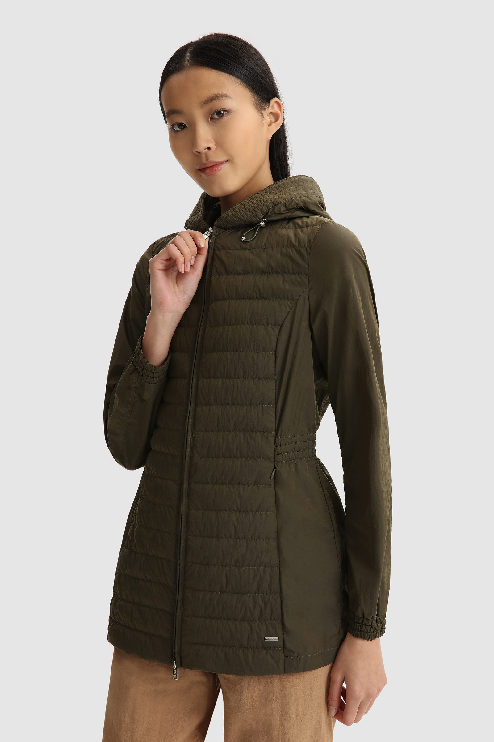 womens quilted parka coat