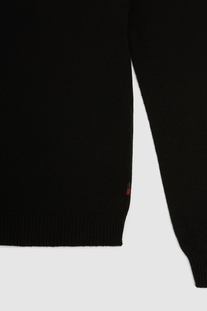 Rollkragenpullover aus Wollstretch