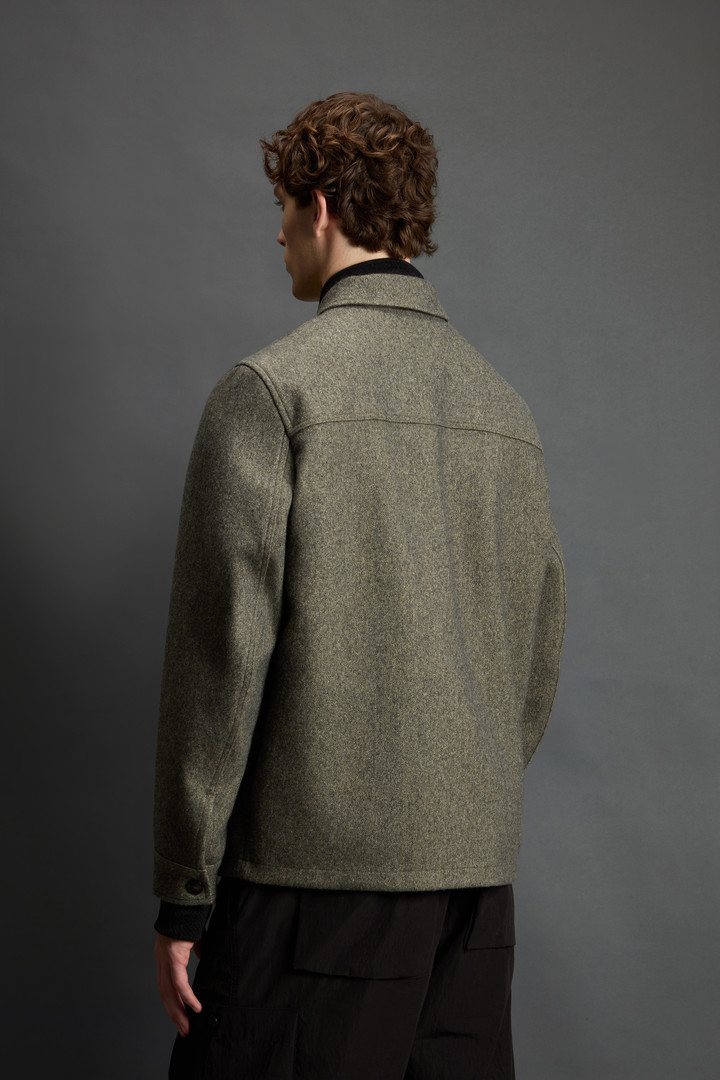 Overshirt aus italienischer Wolle und Baumwolle by Todd Snyder Grau photo 3 | Woolrich