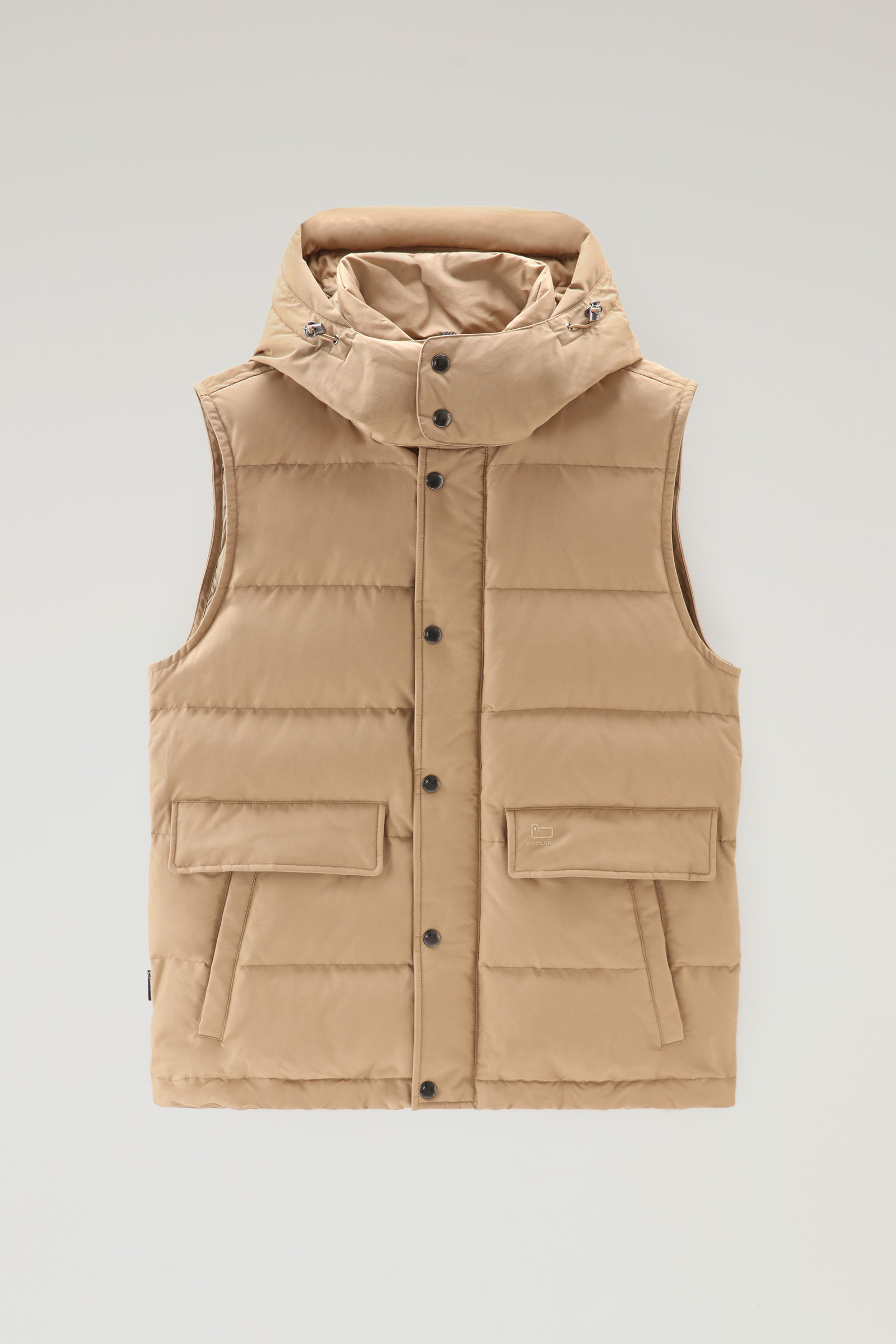 Aleutian Vest with Detachable Hood Khaki photo 4 | Woolrich