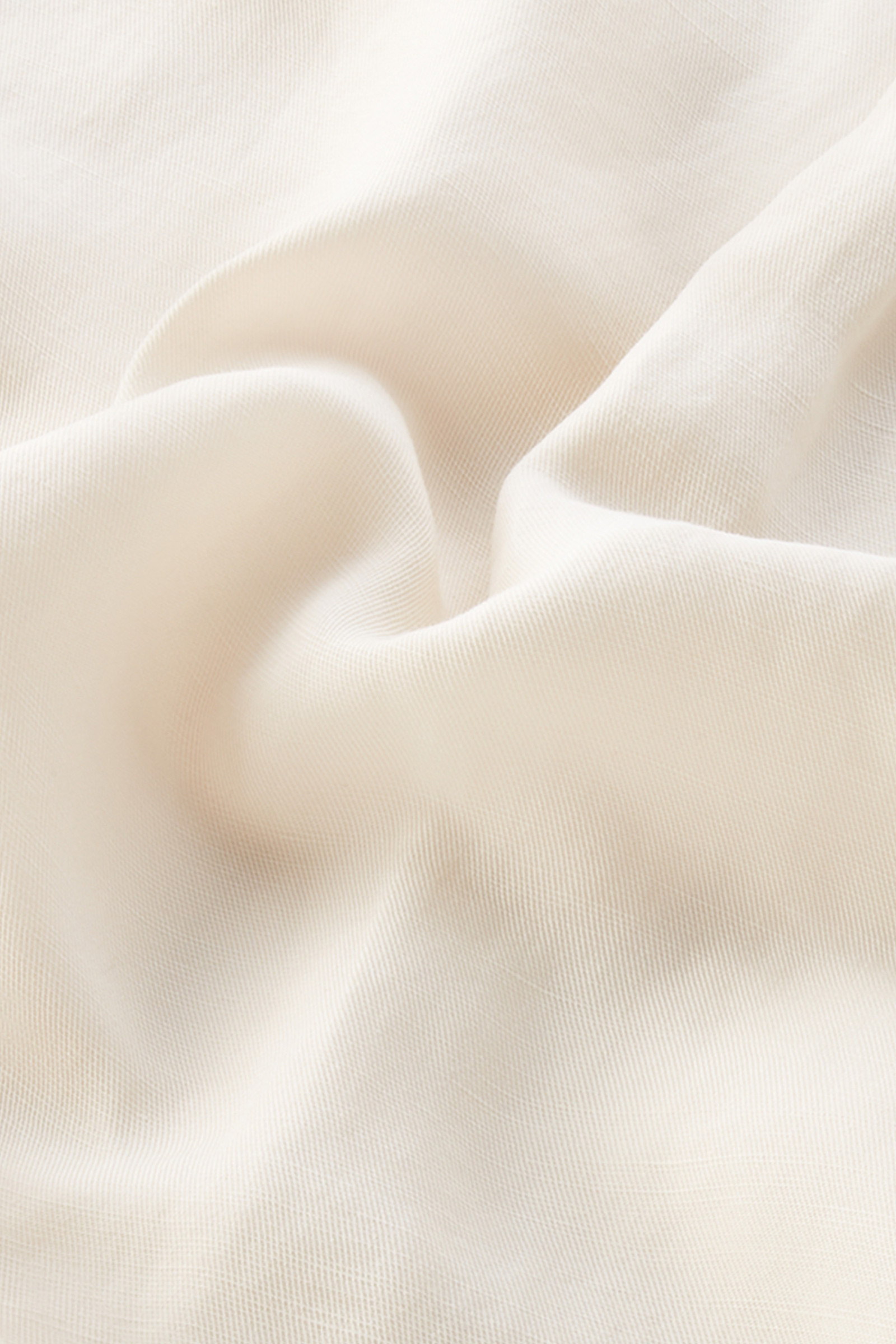 Blusa de manga corta de mezcla de lino blanco photo 7 | Woolrich