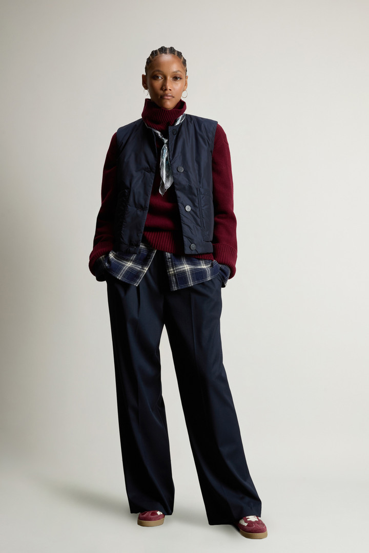 Crewneck Nylon Vest Blue photo 2 | Woolrich