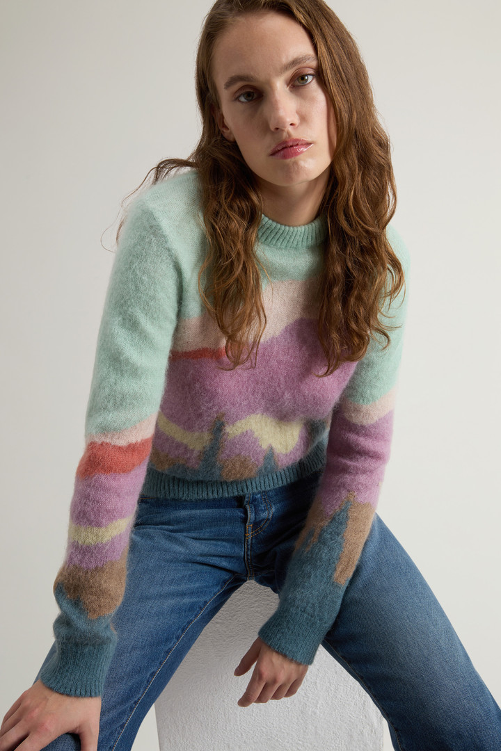 Pull à col rond en laine et mohair Rose photo 4 | Woolrich