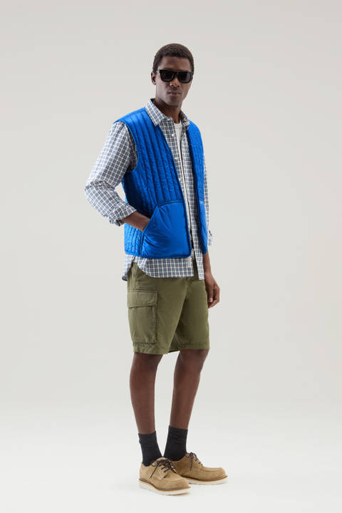 Quilted Vest in Recycled Pertex Quantum Blue | Woolrich