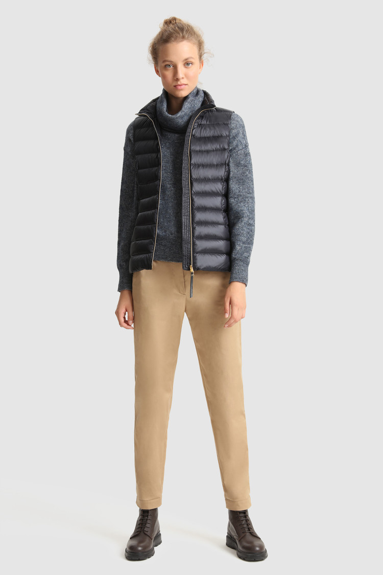 Chaleco Abbie acolchado en nylon brillante