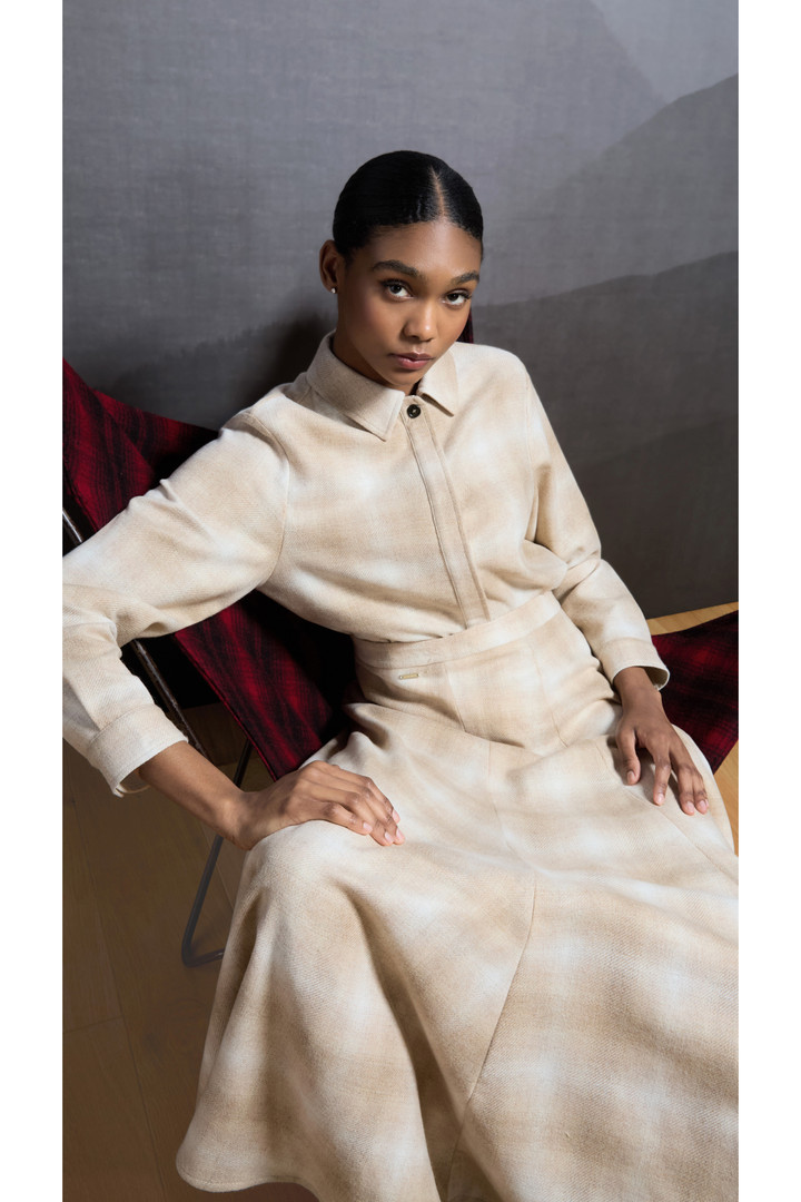 SOFT WOOL SKIRT Beige photo 6 | Woolrich