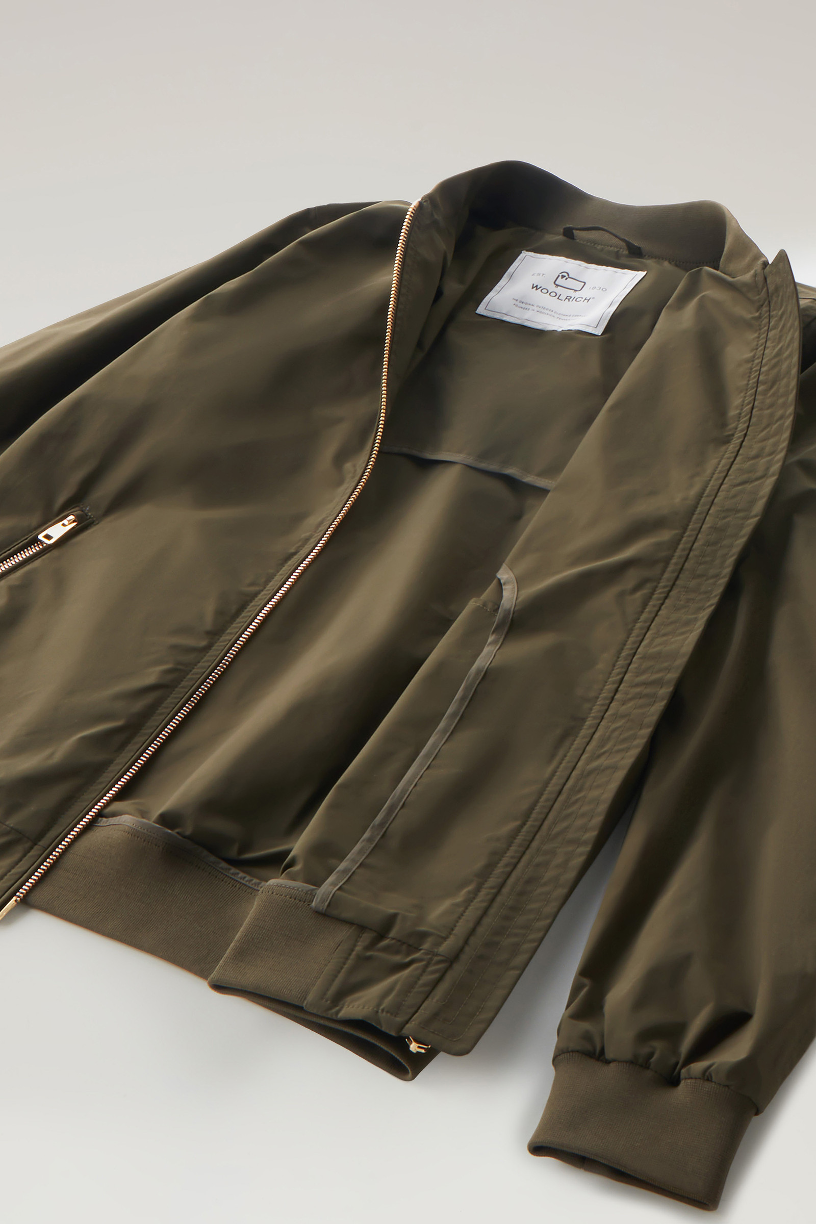 Charlotte Bomber in Urban Touch Green photo 9 | Woolrich
