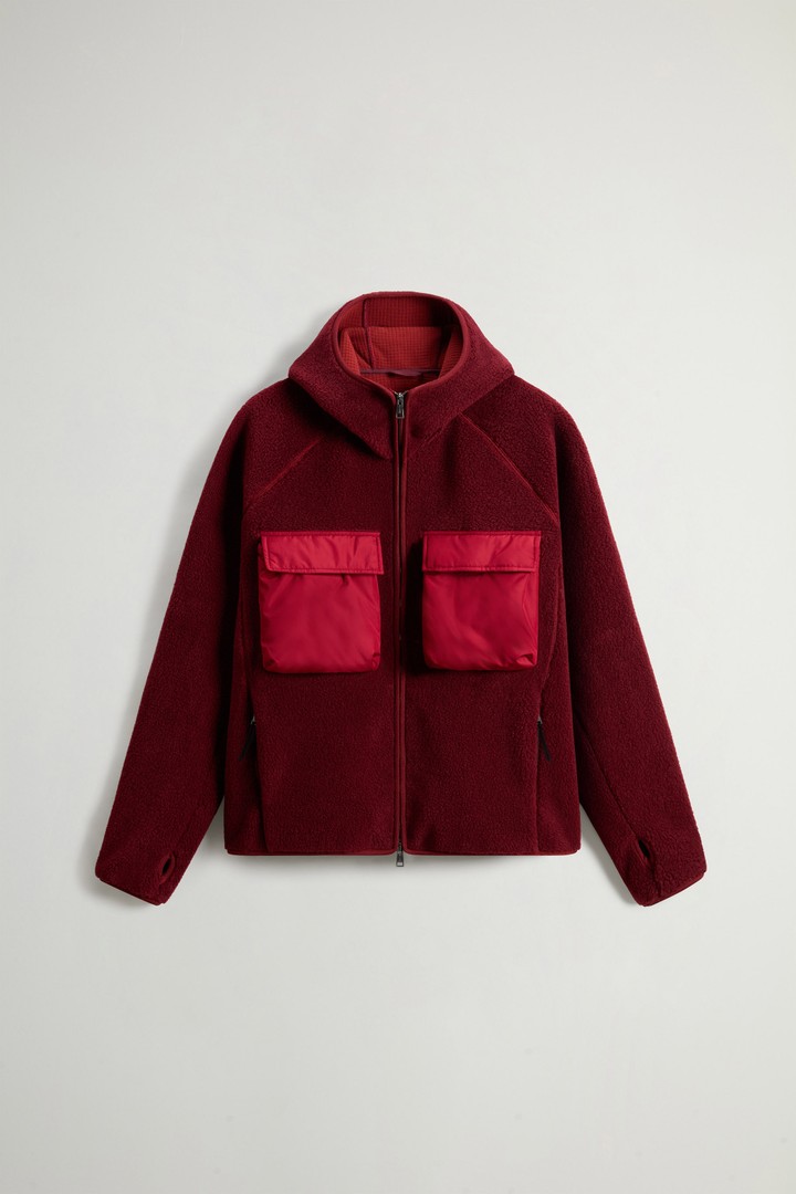 Hybrid Full-Zipper Hoodie Red photo 8 | Woolrich