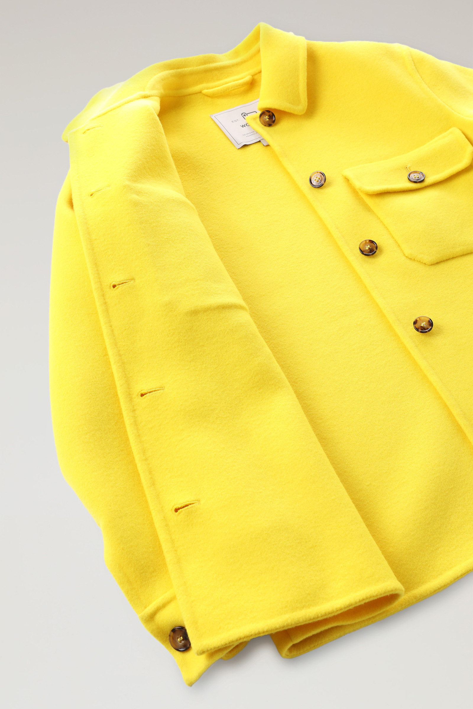 Manteco Virgin Double Wool Overshirt Yellow photo 10 | Woolrich