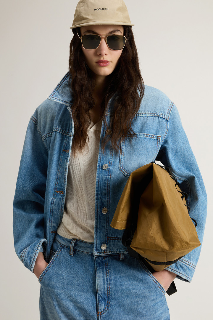 Overshirt in Pure Cotton Denim Blue photo 4 | Woolrich