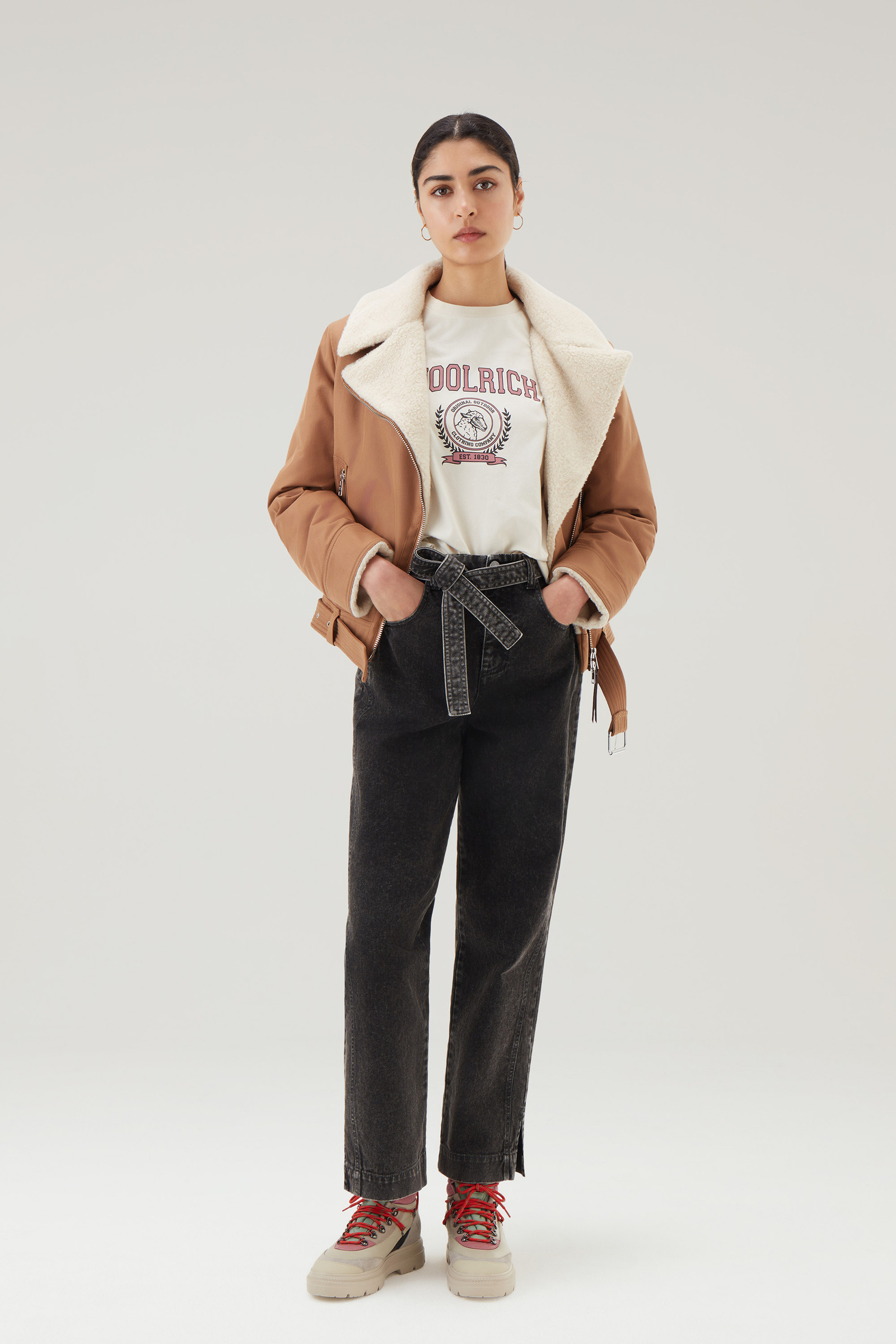 Garment-Dyed Denim with Removable Belt Black photo 2 | Woolrich