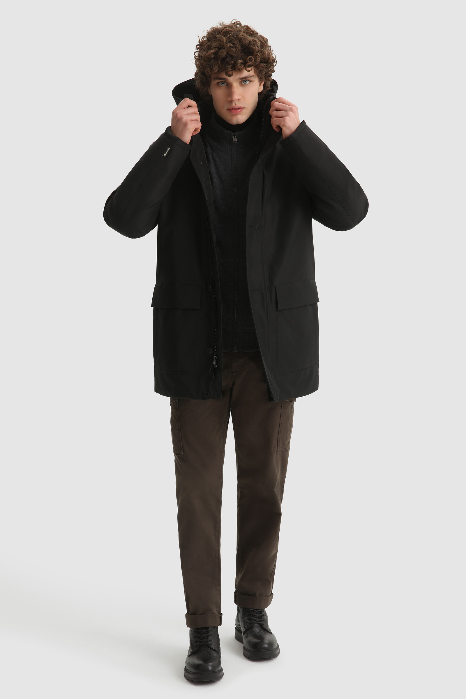 Men's GORE-TEX Urban Coat Black | Woolrich USA