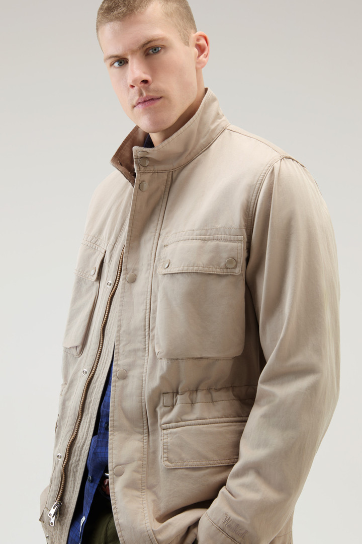Field Jacket in Cotton-Linen Blend Beige photo 4 | Woolrich