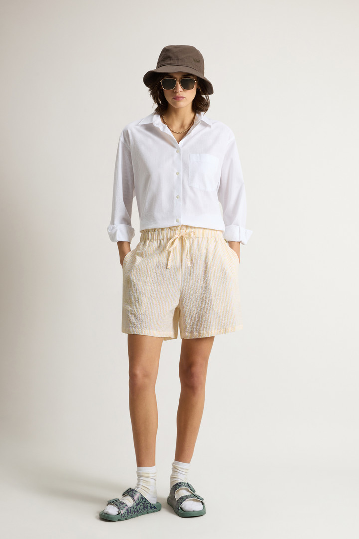 Seersucker Cotton Shorts Yellow photo 1 | Woolrich